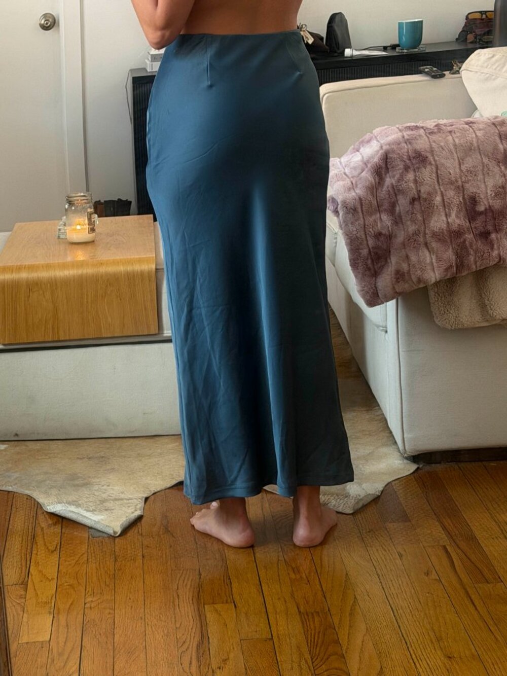 Urban Outfitters Satin Maxi Skirt - Picture 2 of 5